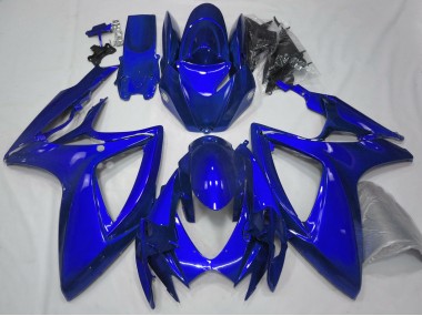 Bleu Brillant Uni 06-07 GSXR 600-750 Carénage Moto