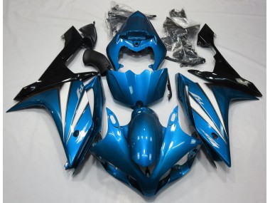 Bleu Clair Blanc & Noir 07-08 R1 Carénage Moto