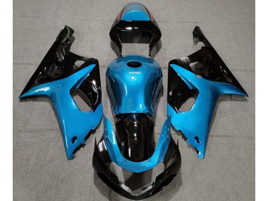 Bleu Clair Brillant & Noir 01-03 GSXR 600-750 Carénage Moto