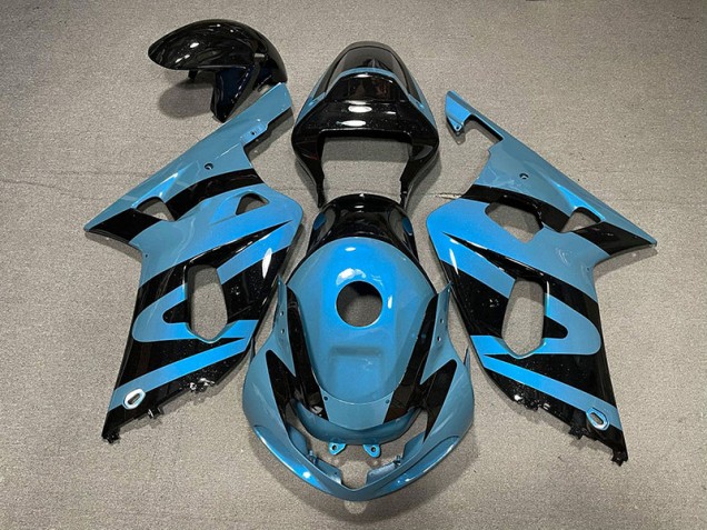 Bleu Clair Nacré & Noir 01-03 GSXR 600-750 Carénage Moto