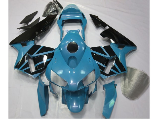 Bleu Clair & Noir Brillant 03-04 CBR600RR Carénage Moto