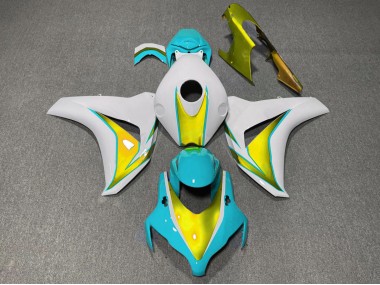 Bleu Clair & Or 08-11 CBR1000RR Carénage Moto