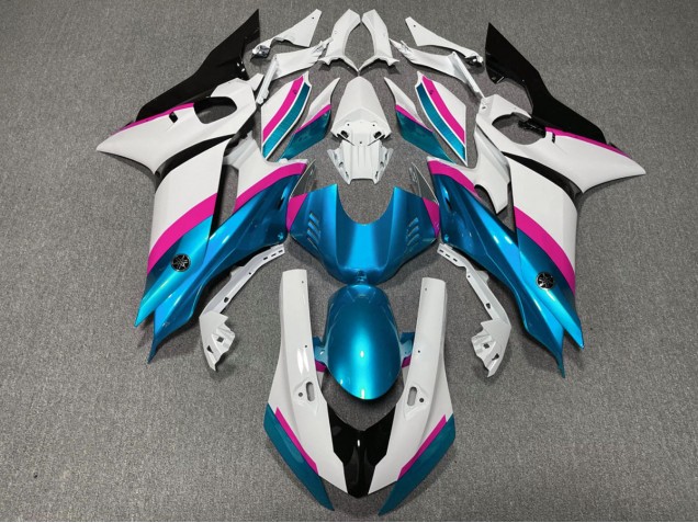 Bleu Clair & Rose 17-21 R6 Carénage Moto