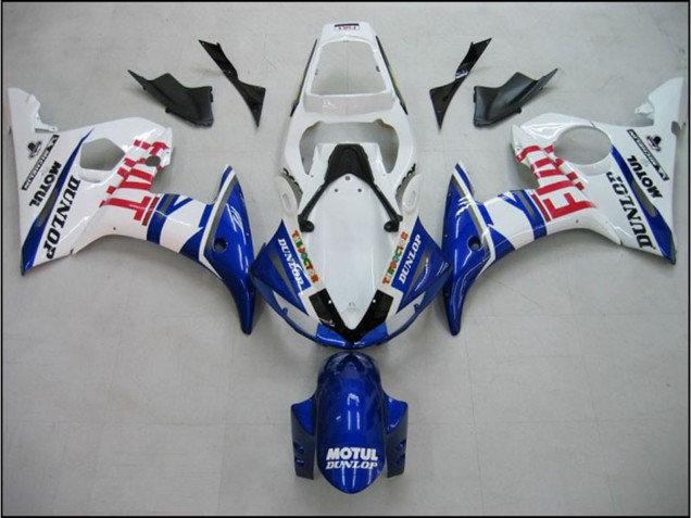 Bleu Fiat 05 R6 Carénage Moto