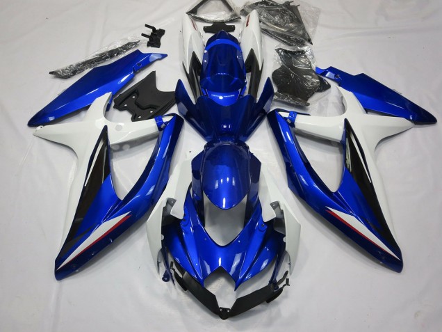 Bleu Noir & Blanc 08-10 GSXR 600-750 Carénage Moto