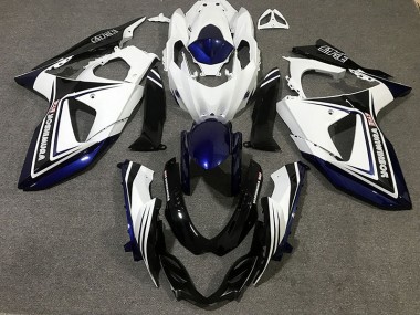 Bleu Noir & Blanc 09-16 GSXR 1000 Carénage Moto