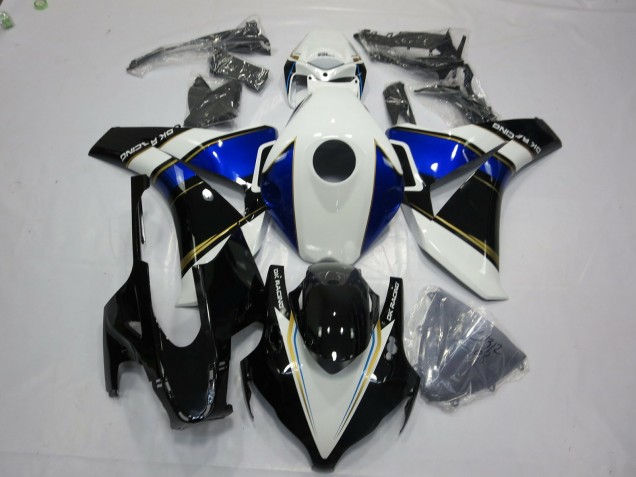 Bleu & Or Sans Marque 08-11 CBR1000RR Carénage Moto