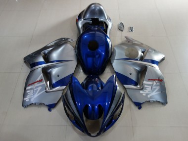 Bleu Profond & Argent 97-07 GSXR 1300 Carénage Moto