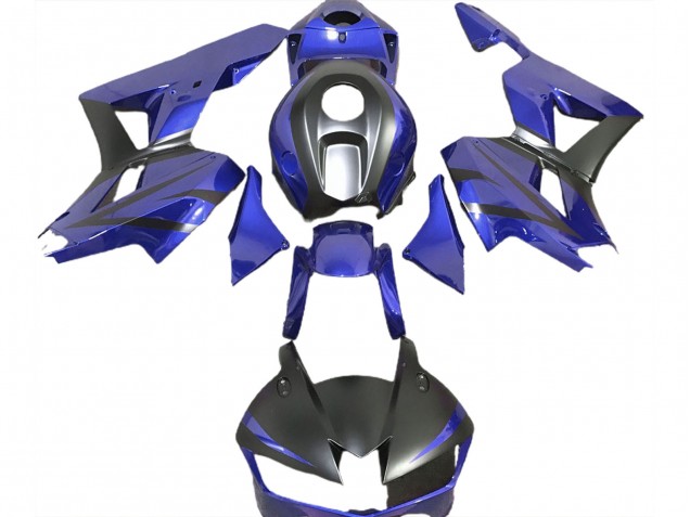 Bleu Profond & Noir Mat 13-23 CBR600RR Carénage Moto