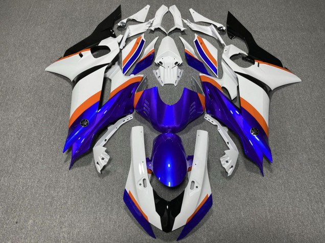 Bleu Profond & Orange 17-21 R6 Carénage Moto