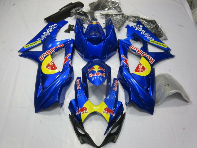 Bleu Rouge Taureau 07-08 GSXR 1000 Carénage Moto