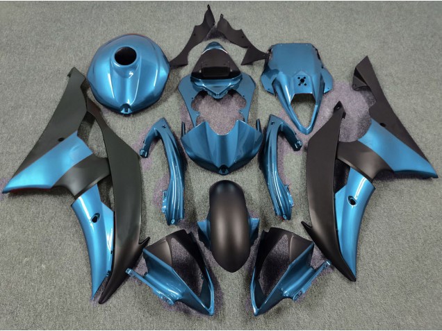 Bleu Électrique & Noir Mat 08-16 R6 Carénage Moto