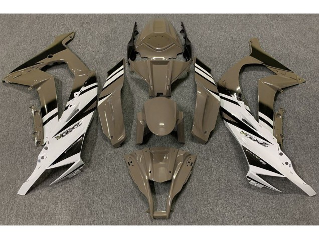 Brun Brillant & Blanc 11-15 ZX10R Carénage Moto