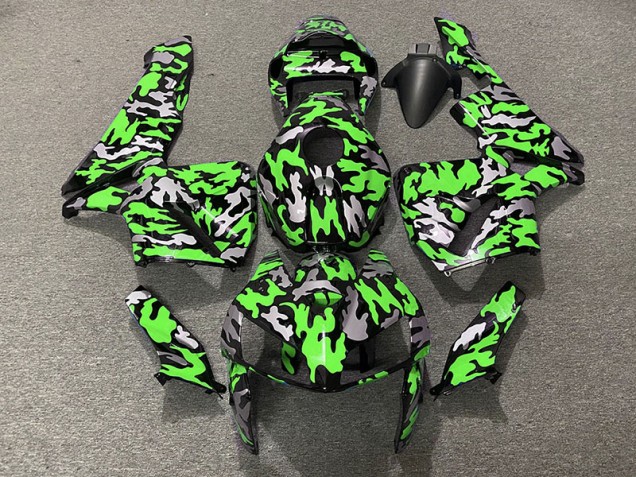 Camouflage & Vert 05-06 CBR600RR Carénage Moto