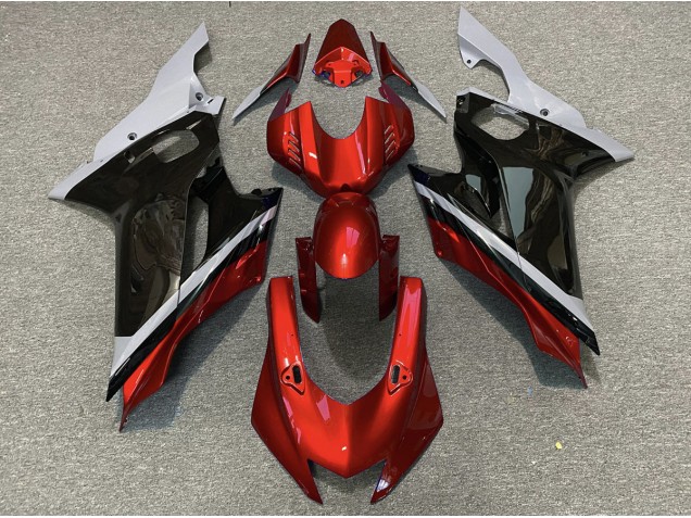 Ciment Noir & Rouge 17-21 R6 Carénage Moto