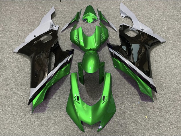 Ciment Noir & Vert 17-21 R6 Carénage Moto