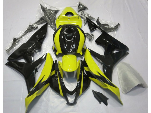 Conception Jaune & Noire OEM 07-08 CBR600RR Carénage Moto