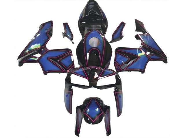 Contour Bleu Profond & Rose 05-06 CBR600RR Carénage Moto