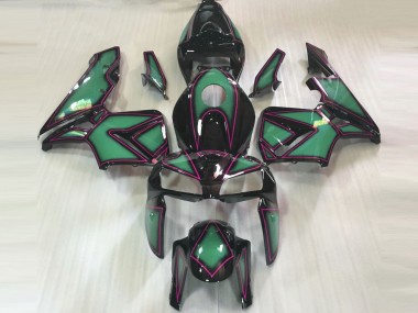 Contour Vert Émeraude & Rose 05-06 CBR600RR Carénage Moto