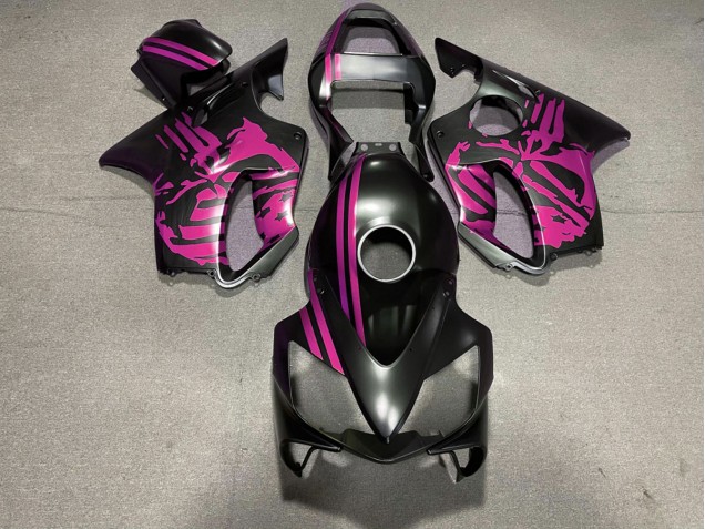 Crane Noir Mat & Rose 01-03 CBR600 F4i Carénage Moto