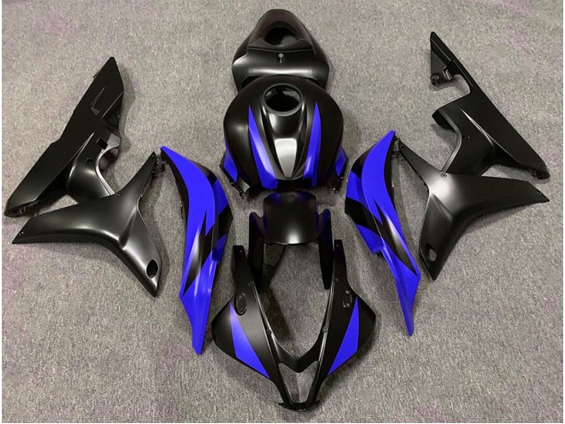 Design Noir Mat & Bleu 07-08 CBR600RR Carénage Moto