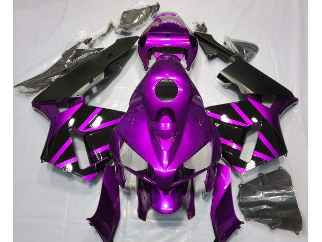 Design Violet & Noir Brillant 05-06 CBR600RR Carénage Moto
