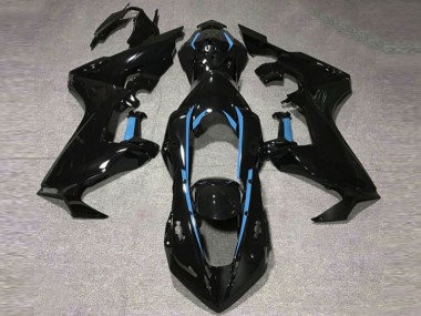 Doublure Noir Brillant & Bleu Clair 17-23 CBR1000RR Carénage Moto