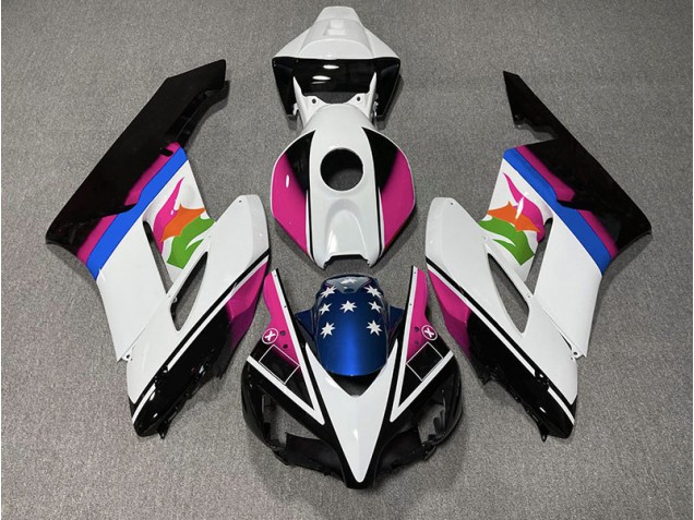 Drapeau Rose & Bleu 04-05 CBR1000RR Carénage Moto