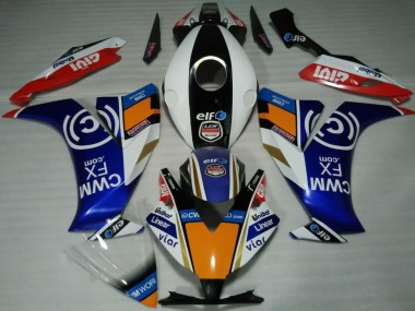 Elf Bleu & Orange 12-16 CBR1000RR Carénage Moto