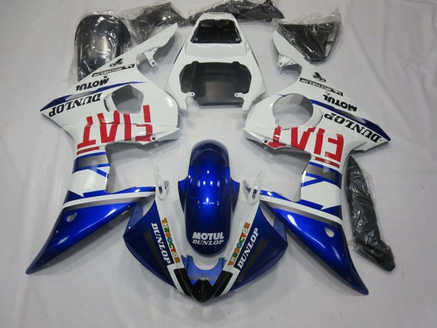 Fiat Bleu Profond 05 R6 Carénage Moto