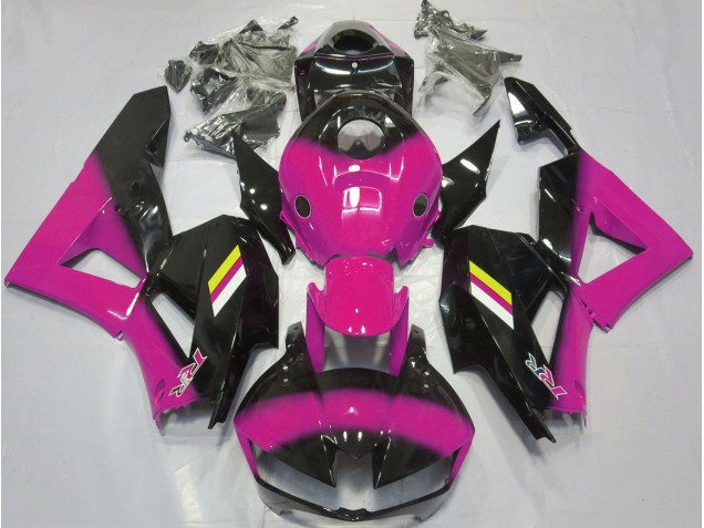 Fondu Rose Brillant & Noir 13-23 CBR600RR Carénage Moto