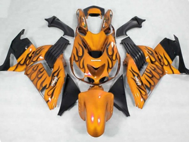Giallo Nero Fiamma 06-11 ZX14R Carénage Moto
