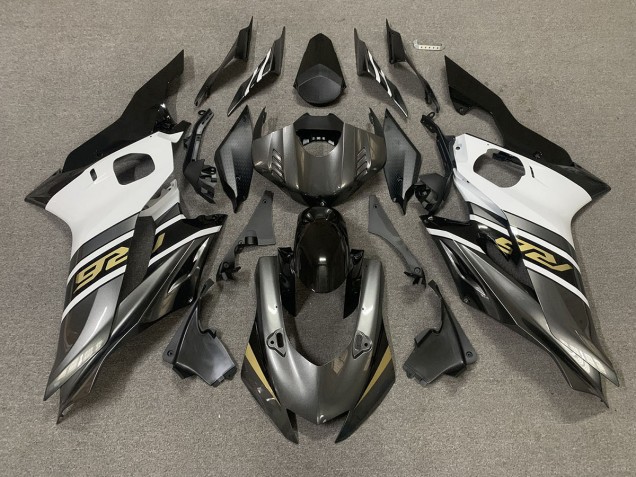 Gris Gunmetal & Or 17-21 R6 Carénage Moto