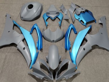 Gris Mat & Bleu Ciel 08-16 R6 Carénage Moto