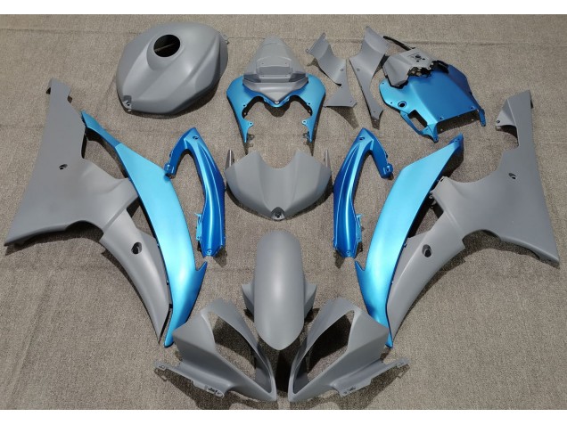 Gris Mat & Bleu Ciel 08-16 R6 Carénage Moto