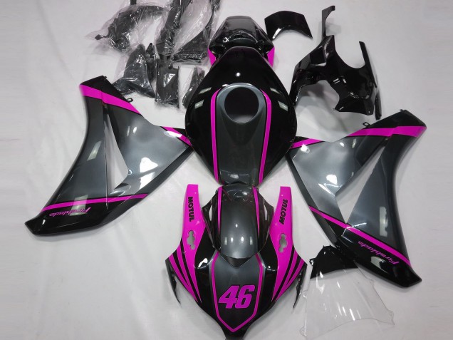 Gris Motul & Rose 08-11 CBR1000RR Carénage Moto