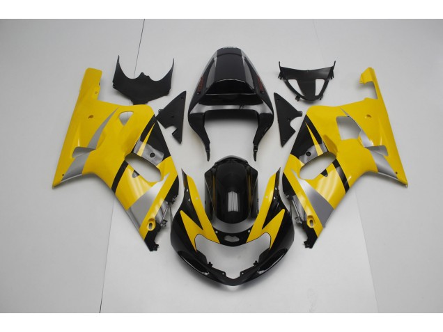 Jaune & Noir 01-03 GSXR 600-750 Carénage Moto