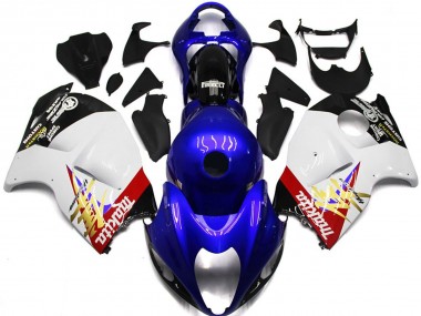 Logo Personnalisé Bleu & Blanc 97-07 GSXR 1300 Carénage Moto