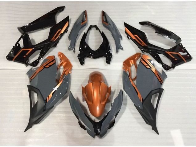 Nardo Gris & Orange 18-23 Ninja 400 Carénage Moto