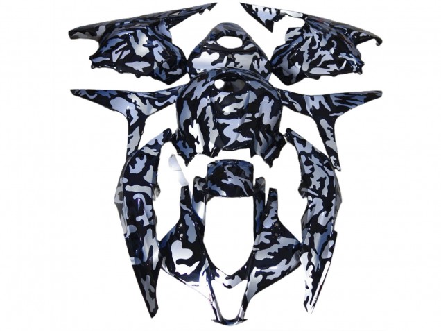 Neige Argentée Camo 09-12 CBR600RR Carénage Moto