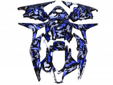 Neige Bleu Foncé Camo 09-12 CBR600RR Carénage Moto