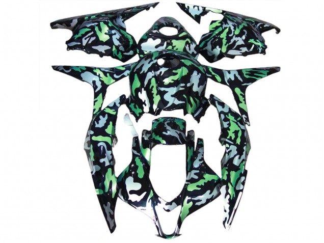 Neige Verte Camo 09-12 CBR600RR Carénage Moto