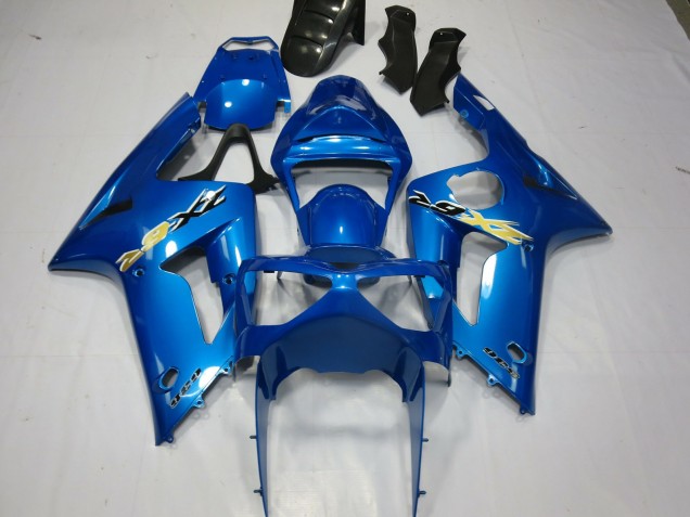 Ninja Bleu 03-04 ZX6R Carénage Moto