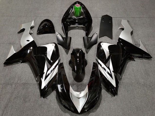 Noir & Argent 06-07 ZX10R Carénage Moto