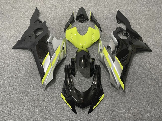 Noir Avec Jaune Flore 17-21 R6 Carénage Moto
