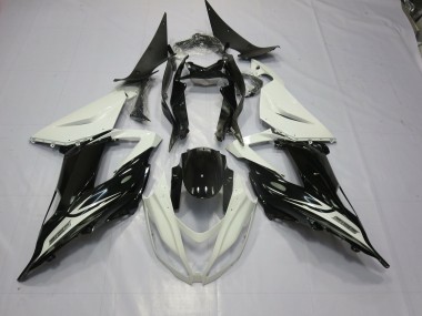 Noir & Blanc 13-18 ZX6R Carénage Moto