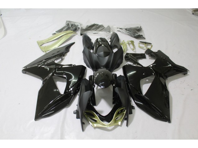 Noir Brillant Argent Mat 09-16 GSXR 1000 Carénage Moto