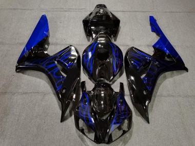 Noir Brillant Bleu Flamme 06-07 CBR1000RR Carénage Moto