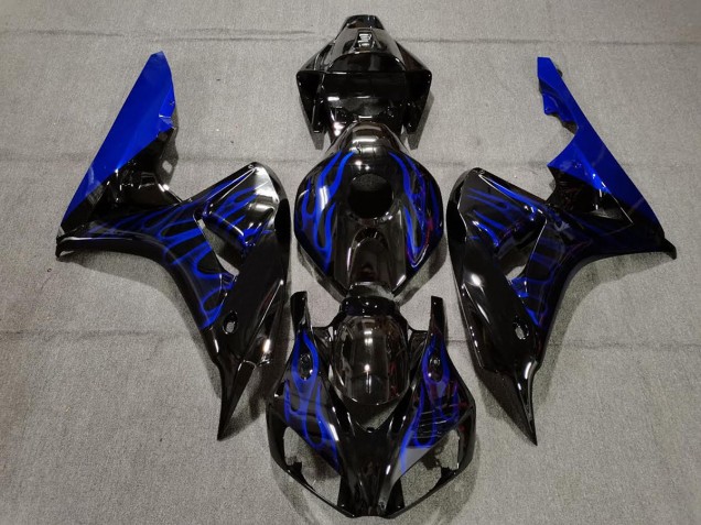 Noir Brillant Bleu Flamme 06-07 CBR1000RR Carénage Moto