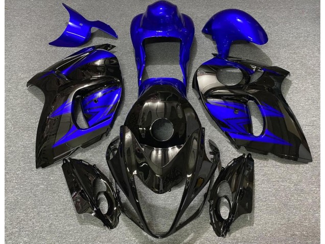 Noir Brillant & Bleu Profond 08-20 GSXR 1300 Carénage Moto